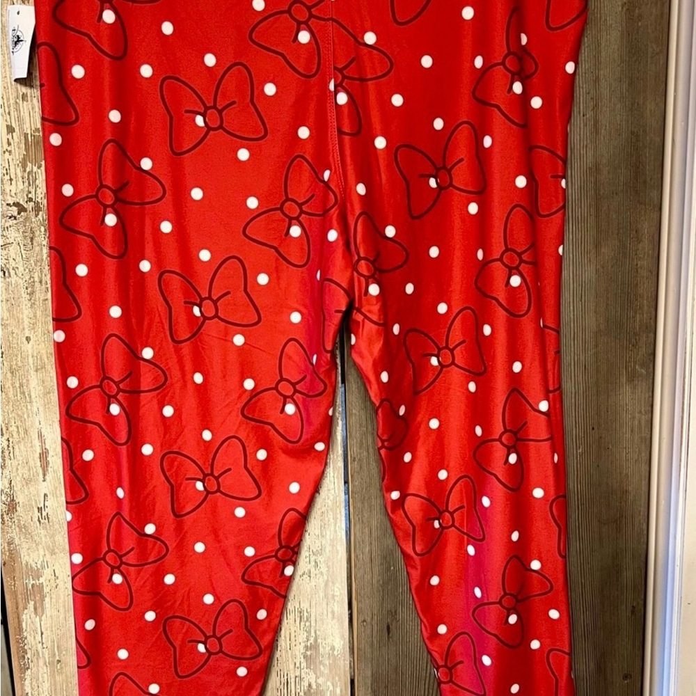 Disney Red Bow Leggings Purchased in Disney Parks!